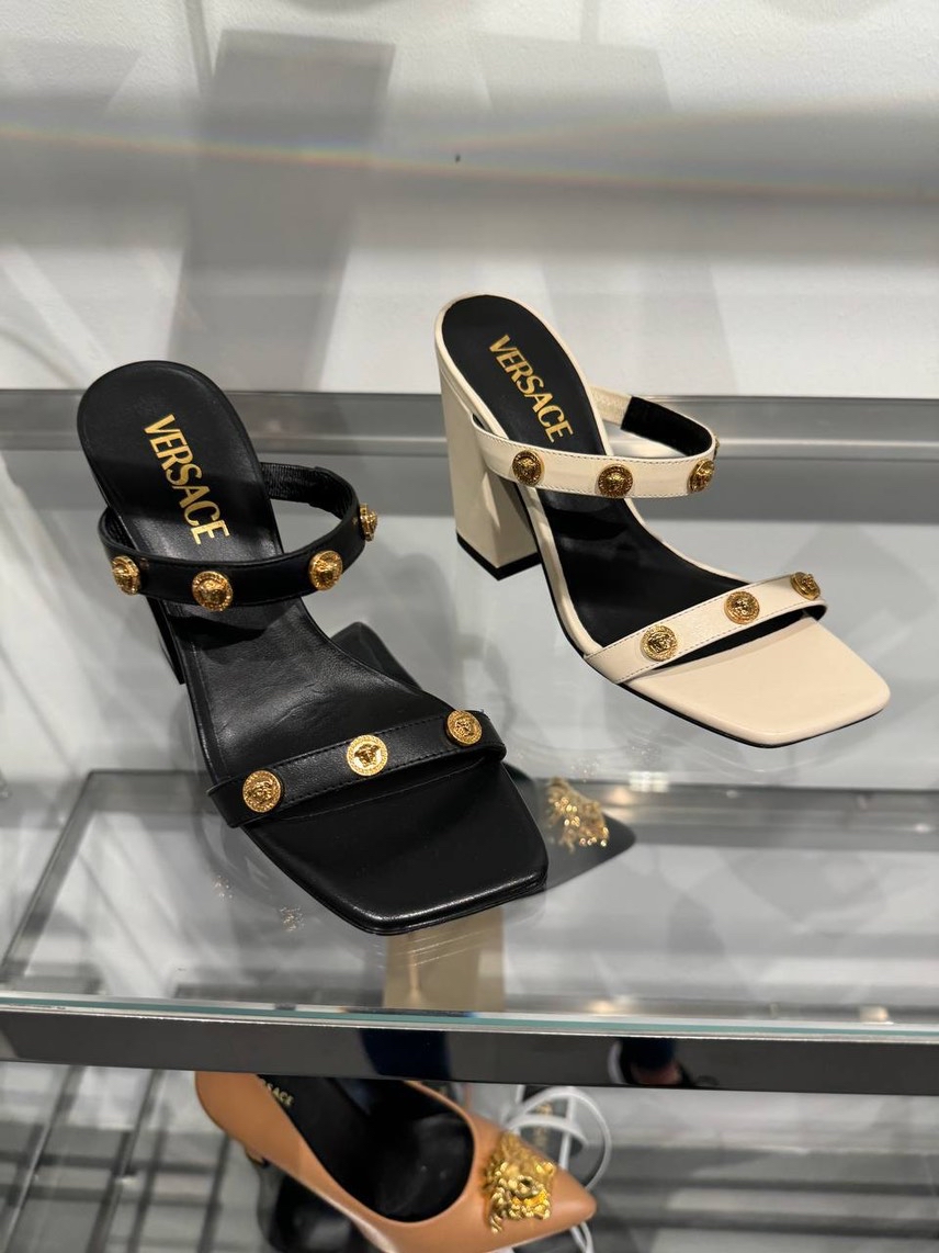 VERSACE Sandals side view - Women's luxury Shoes
