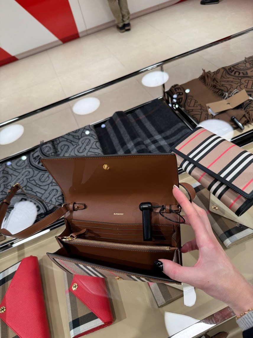 BURBERRY Clutch bags side view - Women's luxury Bags