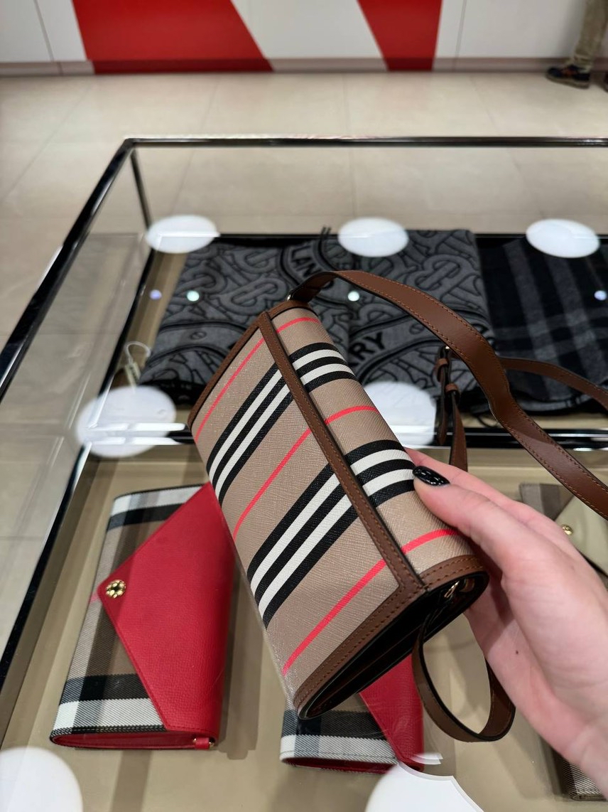 BURBERRY Clutch bags side view - Women's luxury Bags