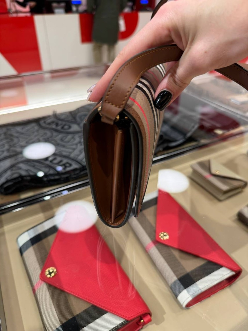 BURBERRY Clutch bags side view - Women's luxury Bags