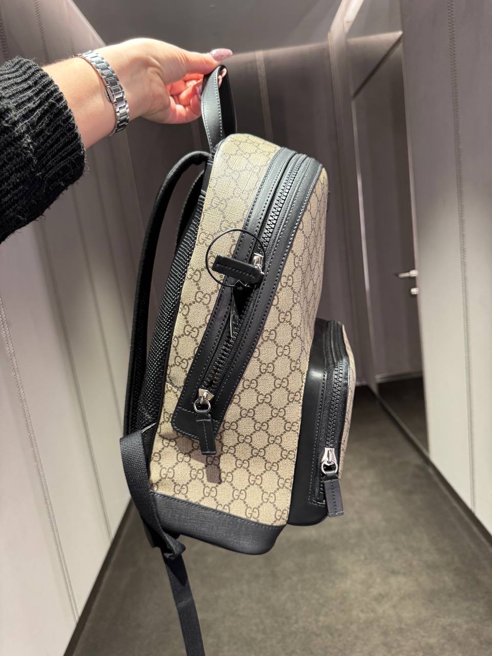 GUCCI Backpack side view - unisex luxury Bags