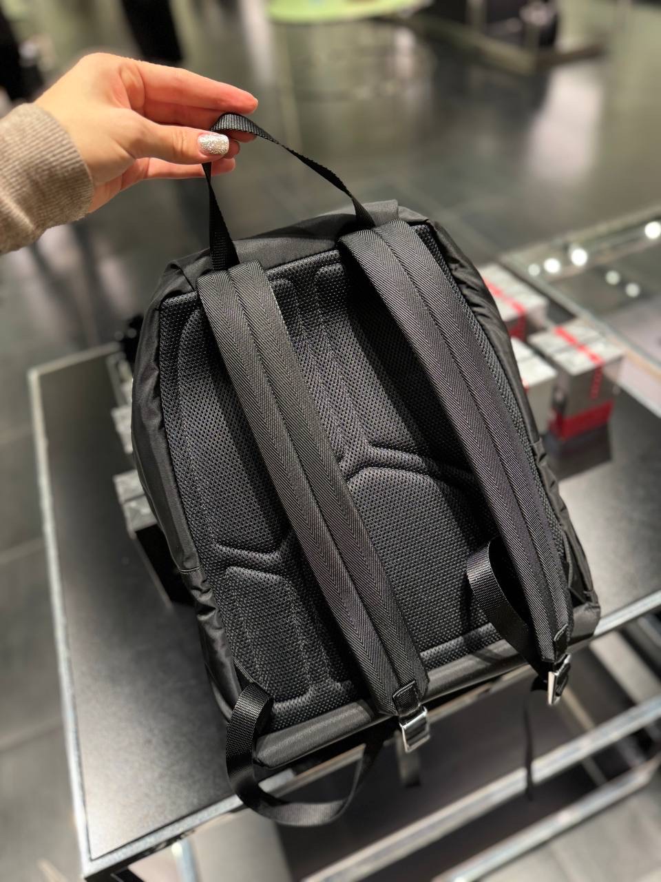 PRADA Backpack side view - Men's luxury Bags