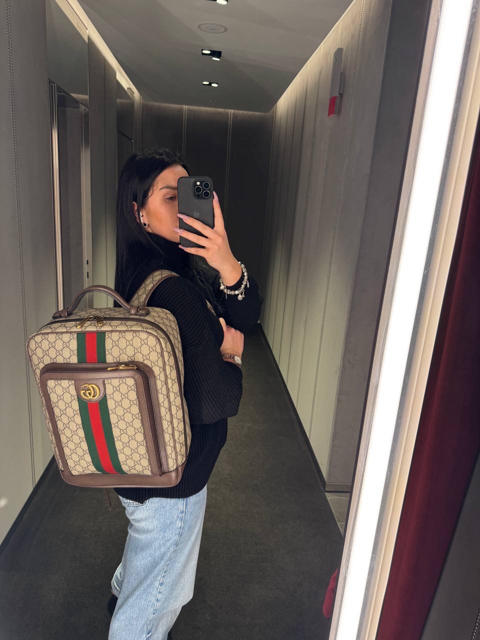 GUCCI Backpack side view - unisex luxury Bags