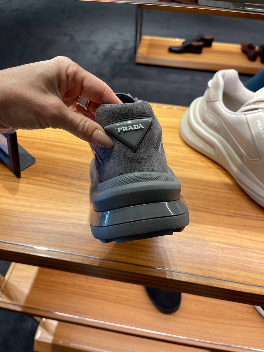 PRADA Sneakers side view - Men's luxury Shoes