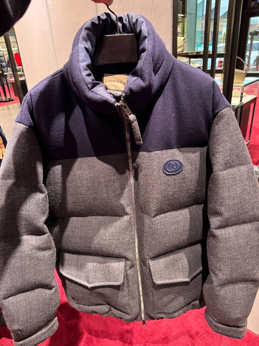 GUCCI Down jacket front view - Men's luxury Clothes
