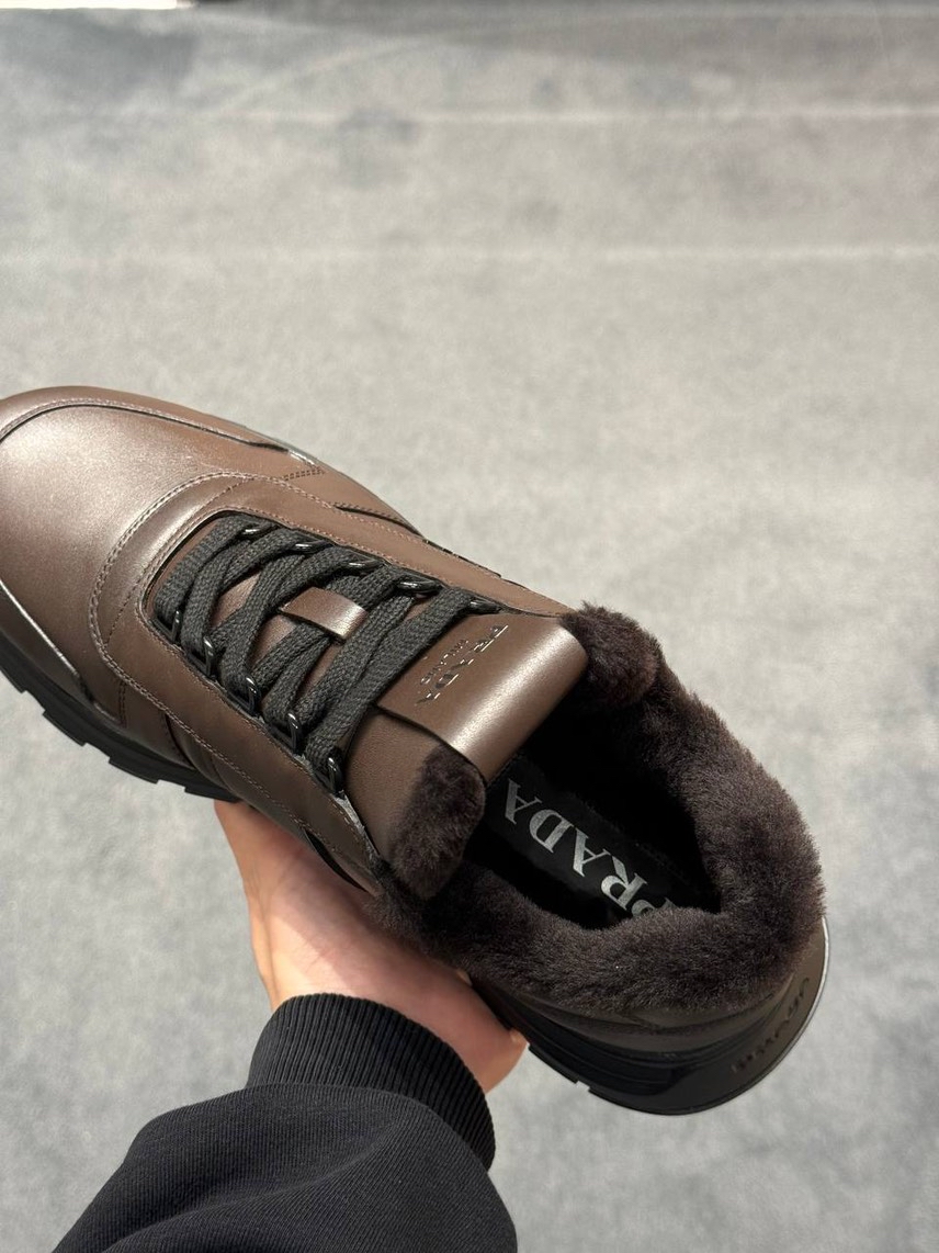 PRADA Sneakers side view - Men's luxury Shoes