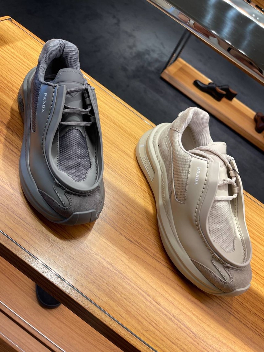 PRADA Sneakers side view - Men's luxury Shoes