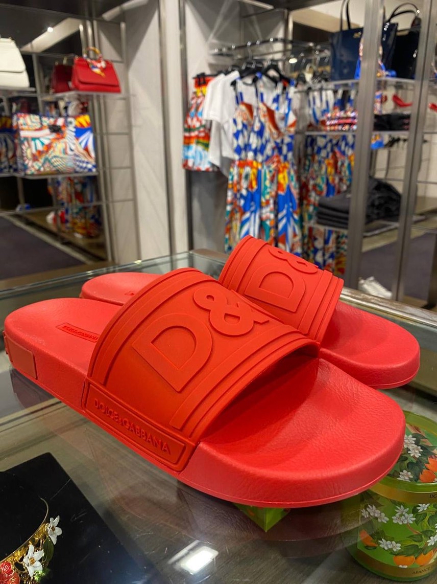 DOLCE & GABBANA Slides side view - Men's luxury Shoes