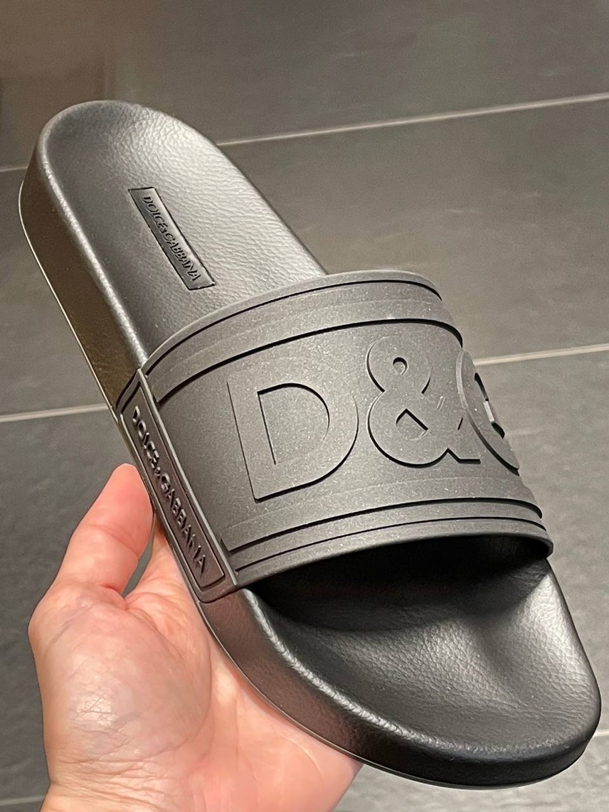 DOLCE & GABBANA Slides side view - Men's luxury Shoes