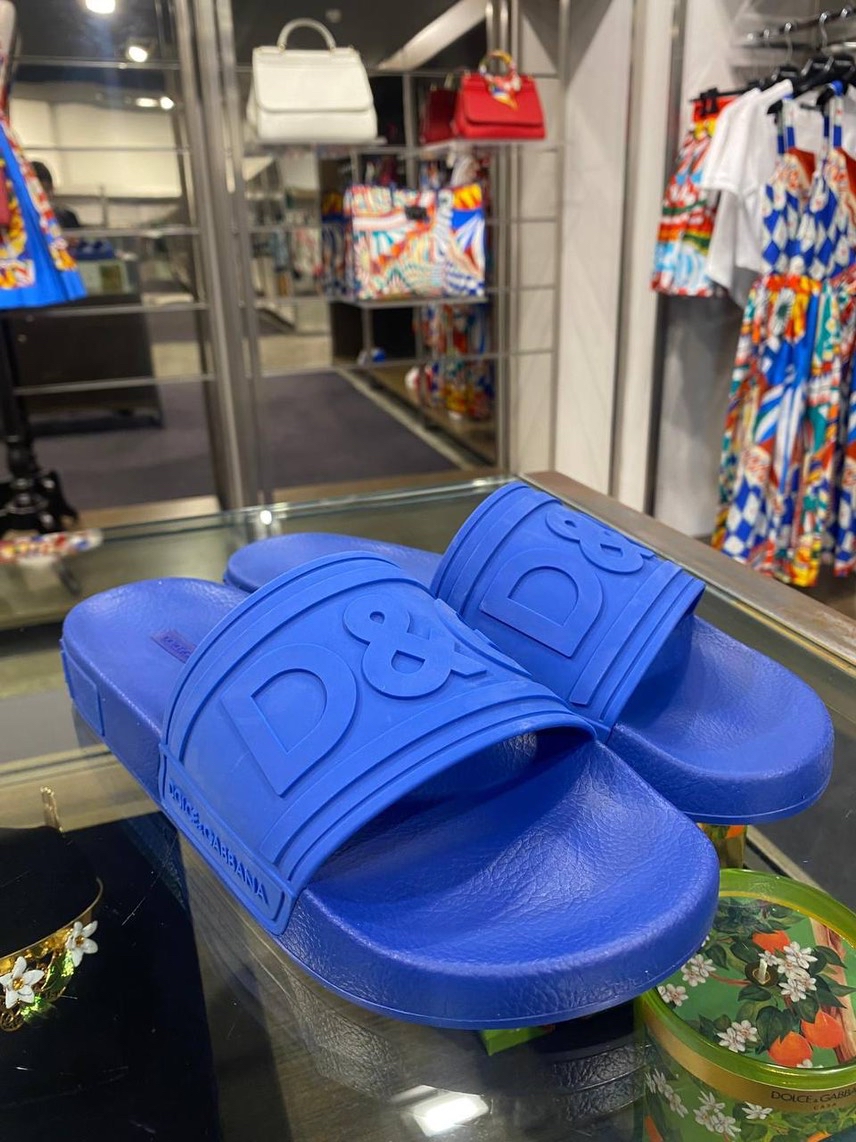 DOLCE & GABBANA Slides front view - Men's luxury Shoes