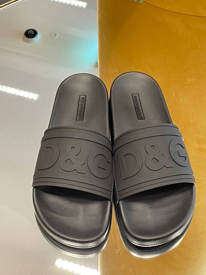 DOLCE & GABBANA Slides side view - Men's luxury Shoes