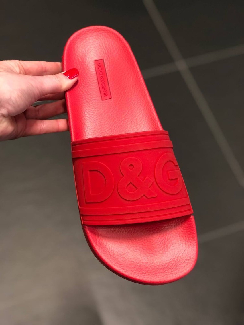 DOLCE & GABBANA Slides side view - Men's luxury Shoes
