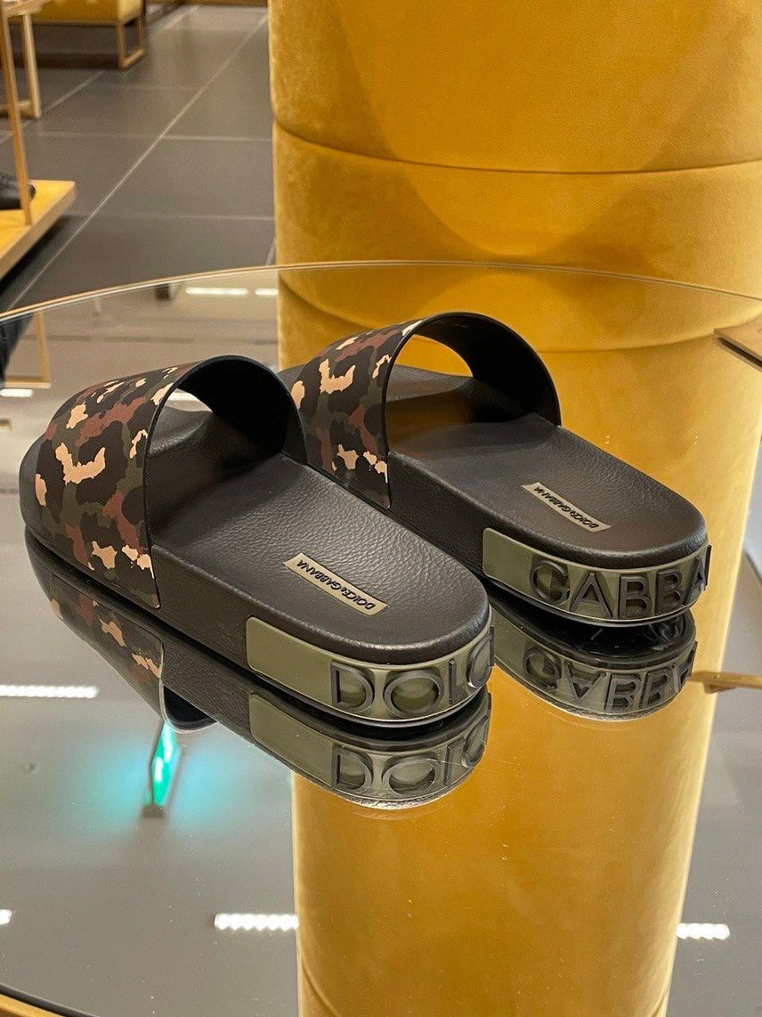 DOLCE & GABBANA Slides side view - Men's luxury Shoes