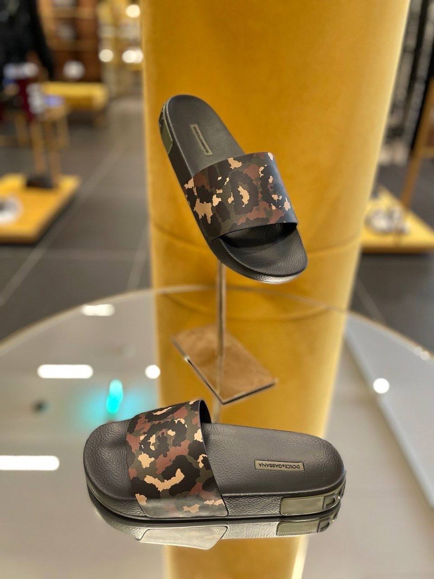 DOLCE & GABBANA Slides side view - Men's luxury Shoes