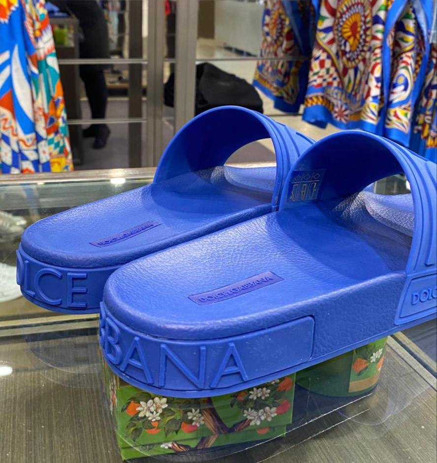 DOLCE & GABBANA Slides side view - Men's luxury Shoes