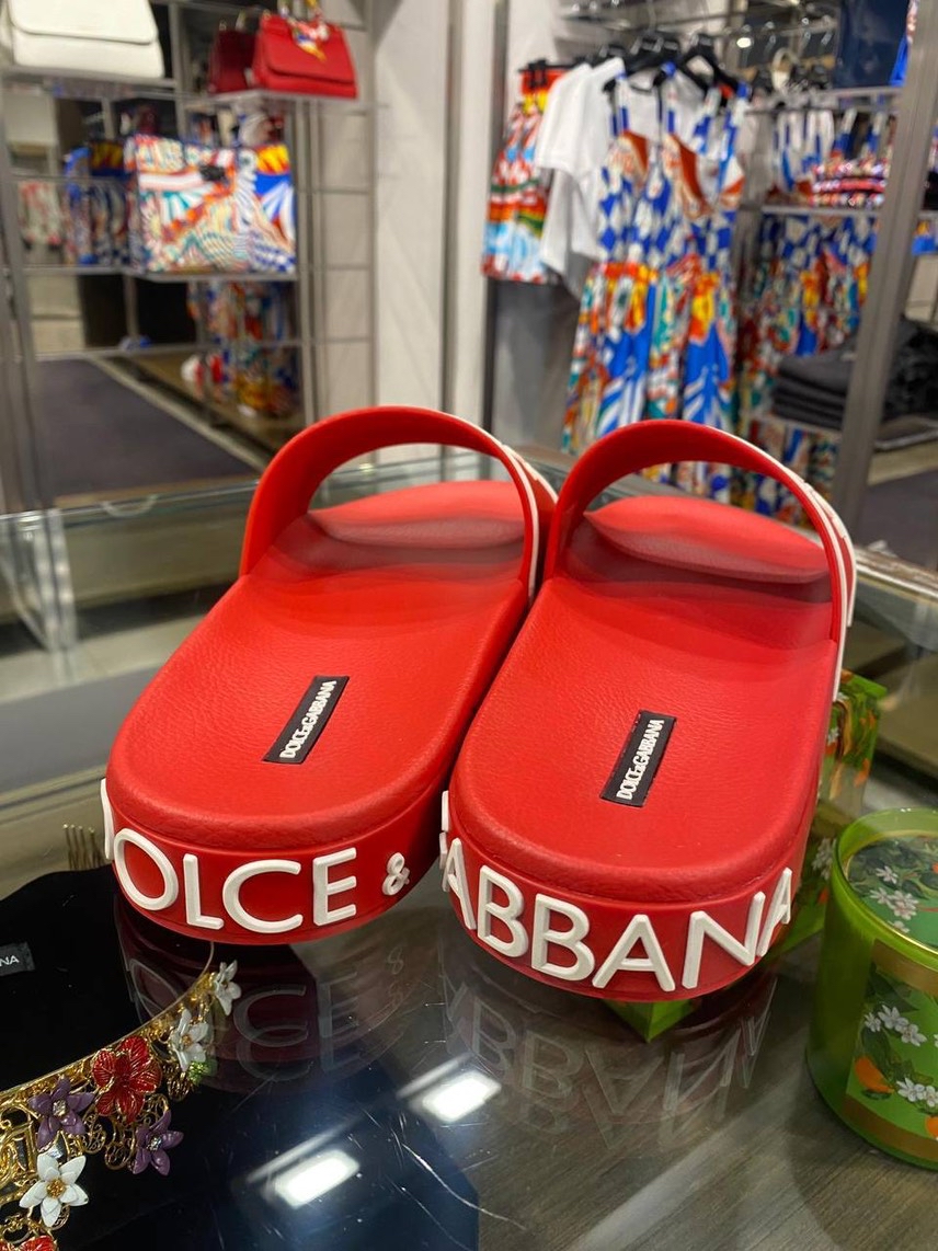 DOLCE & GABBANA Slides side view - Men's luxury Shoes