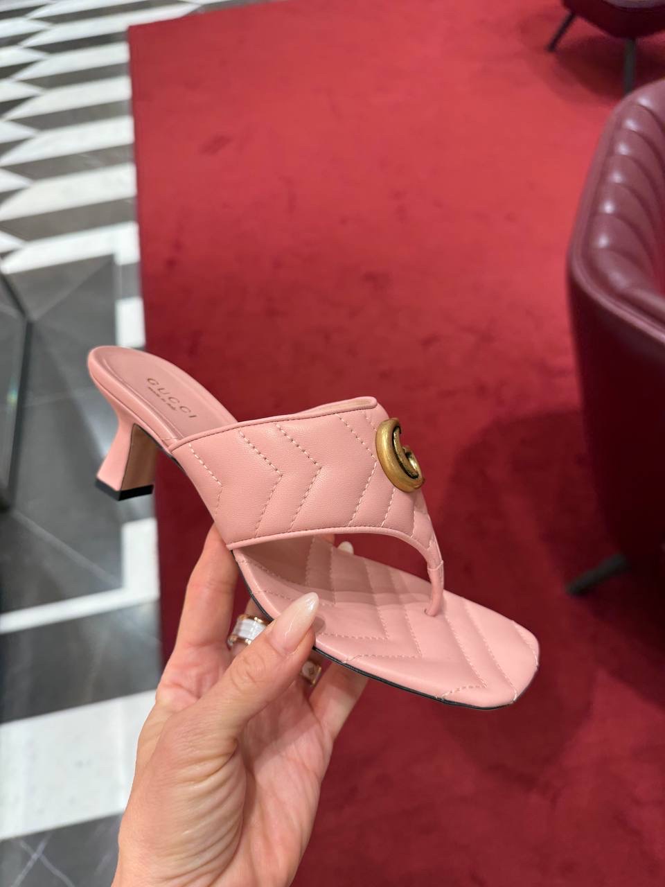 GUCCI Sandals side view - Women's luxury Shoes