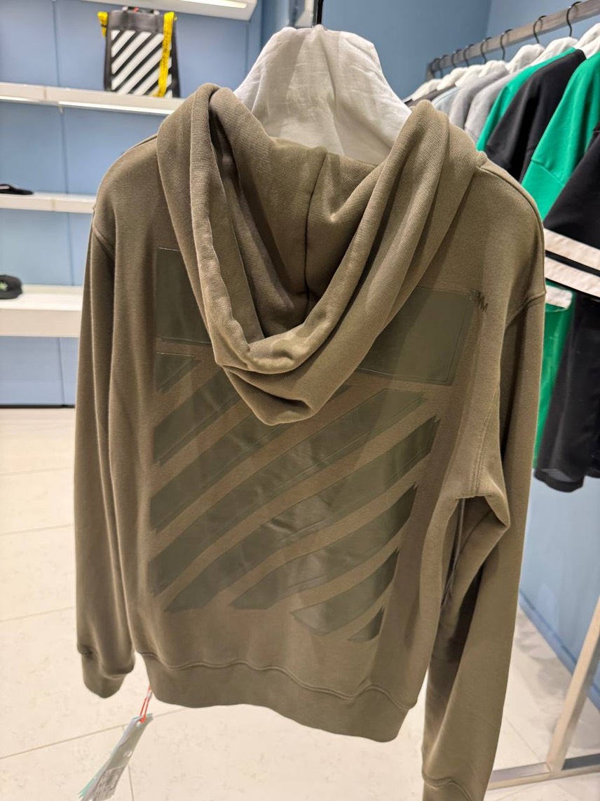 OFF-WHITE Hoodies side view - Men's luxury Clothes