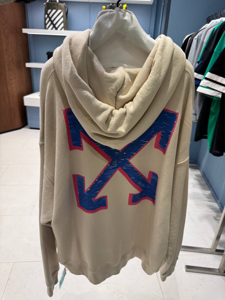 OFF-WHITE Hoodies side view - Men's luxury Clothes