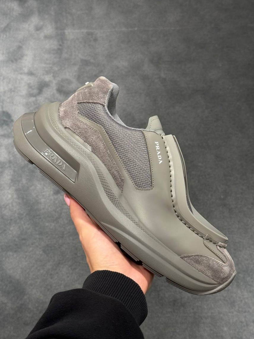 PRADA Sneakers side view - Men's luxury Shoes