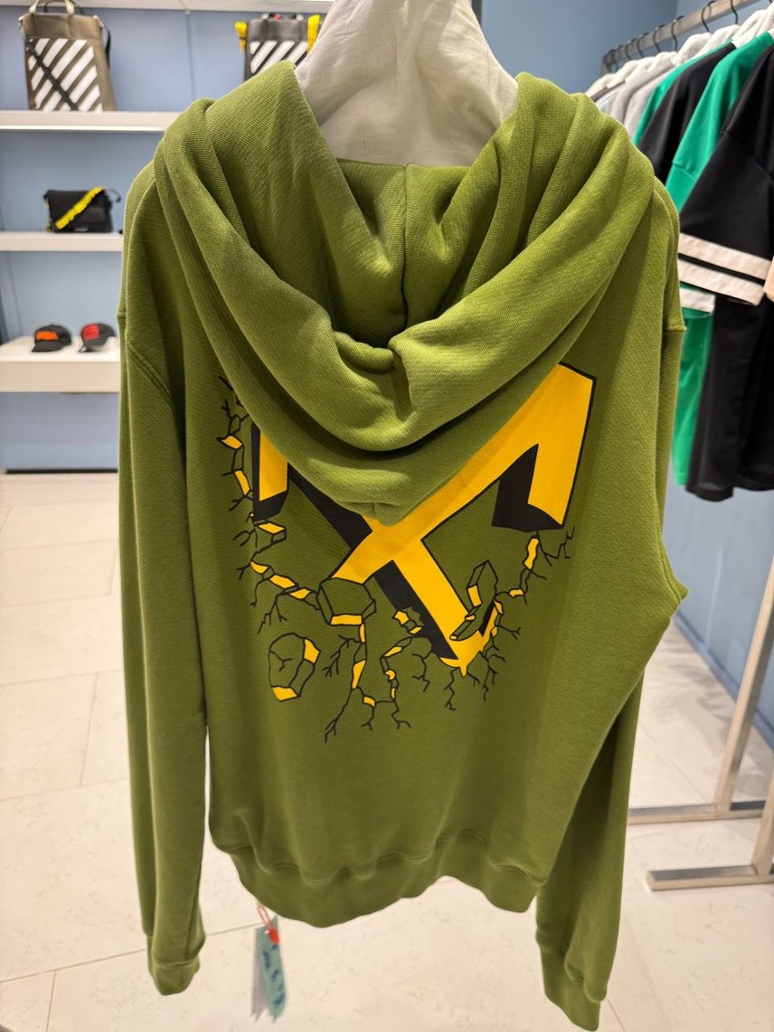 OFF-WHITE Hoodies side view - Men's luxury Clothes
