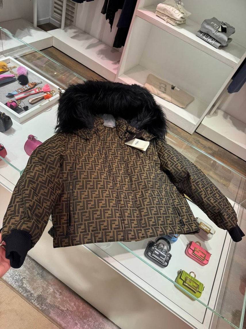 FENDI Down jacket front view - Women's luxury Clothes