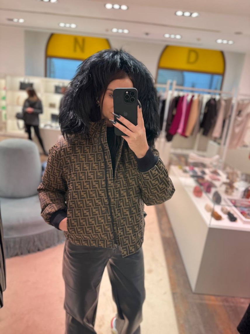 FENDI Down jacket side view - Women's luxury Clothes