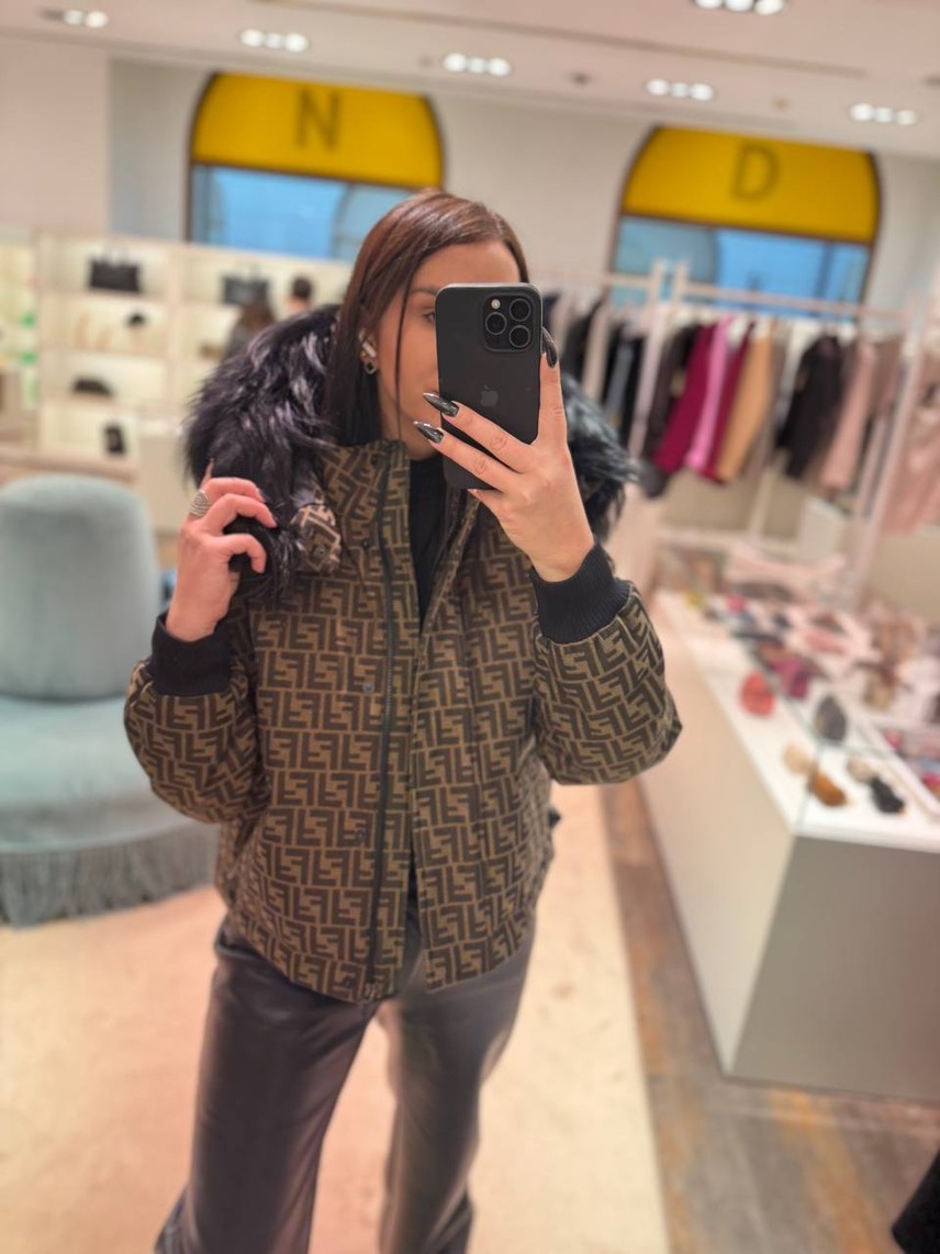 FENDI Down jacket side view - Women's luxury Clothes