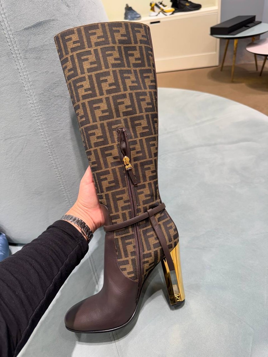 FENDI Boots side view - Women's luxury Shoes