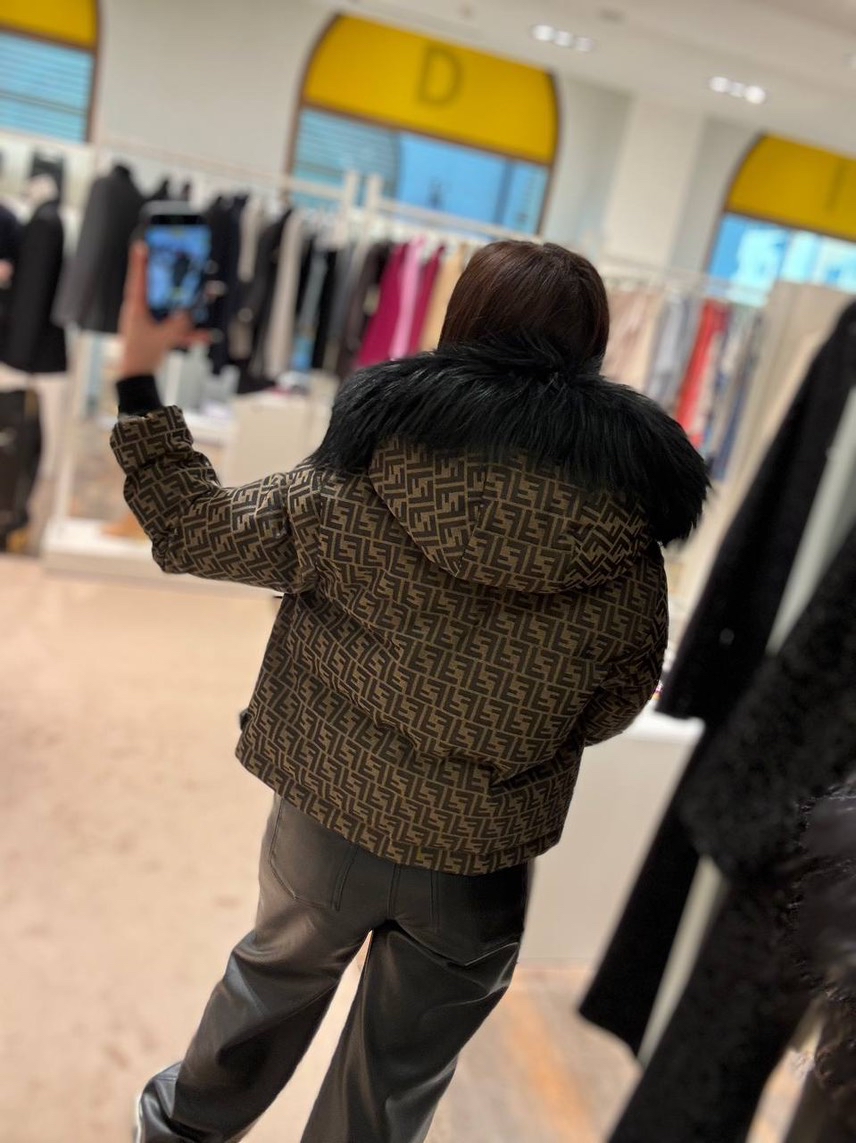 FENDI Down jacket side view - Women's luxury Clothes