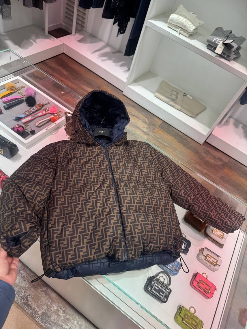 FENDI Down jacket front view - Women's luxury Clothes