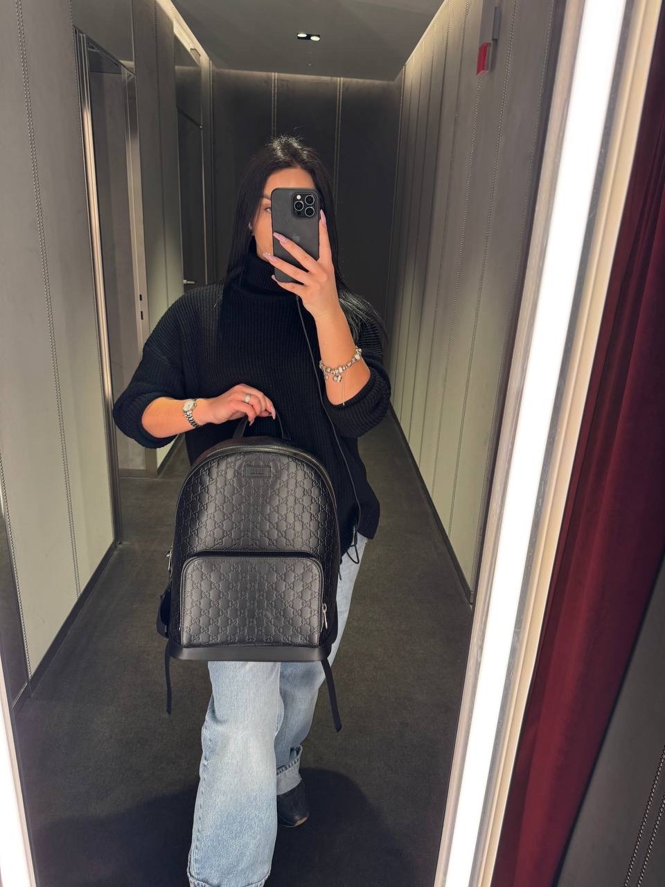 GUCCI Backpack side view - unisex luxury Bags
