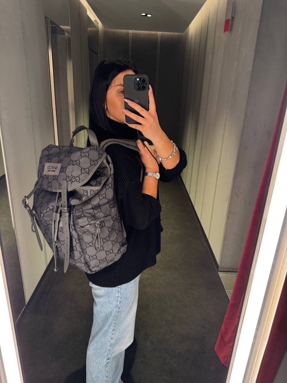 GUCCI Backpack side view - unisex luxury Bags