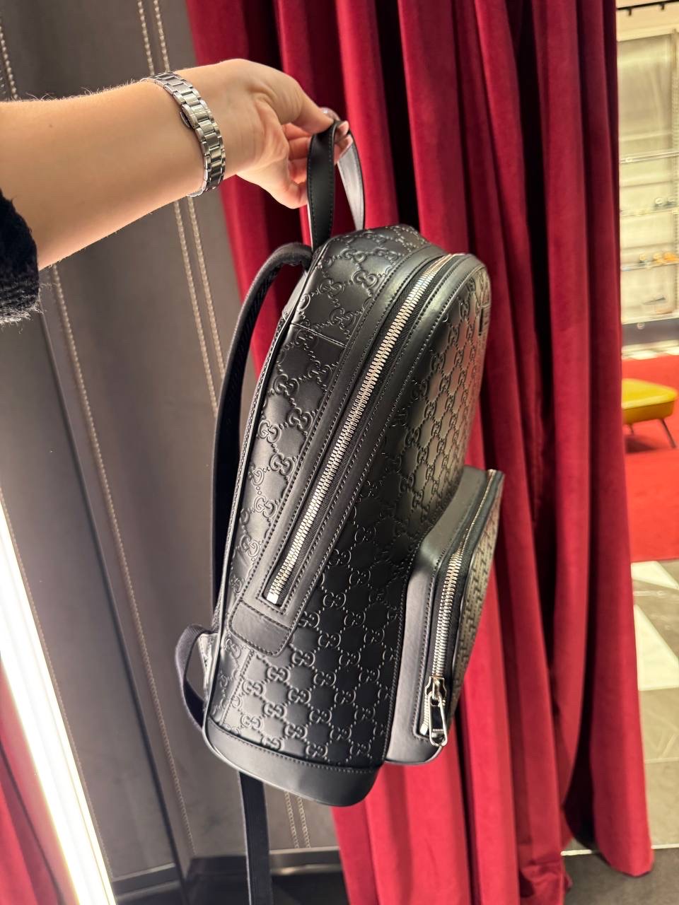 GUCCI Backpack side view - unisex luxury Bags