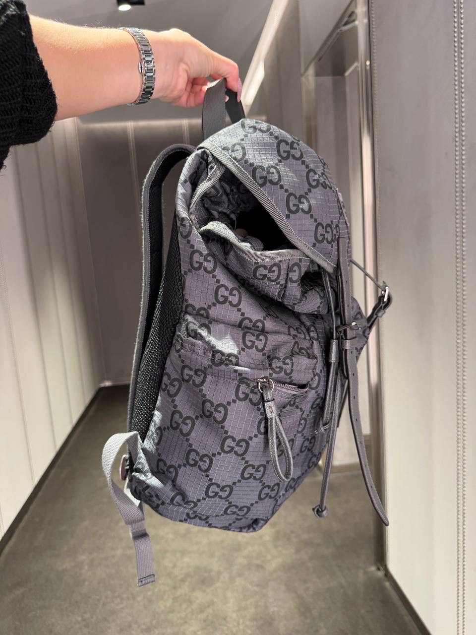 GUCCI Backpack side view - unisex luxury Bags