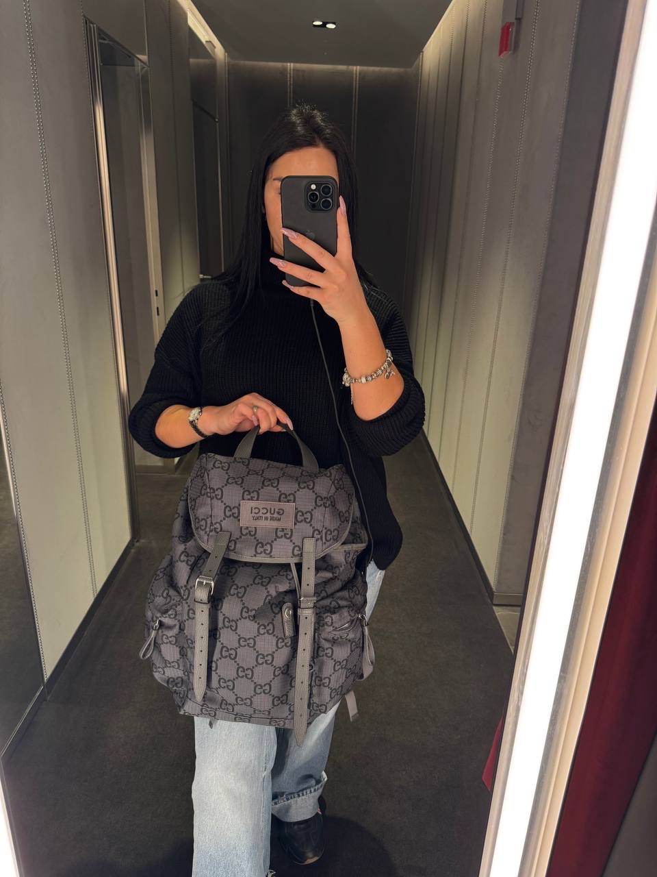 GUCCI Backpack side view - unisex luxury Bags