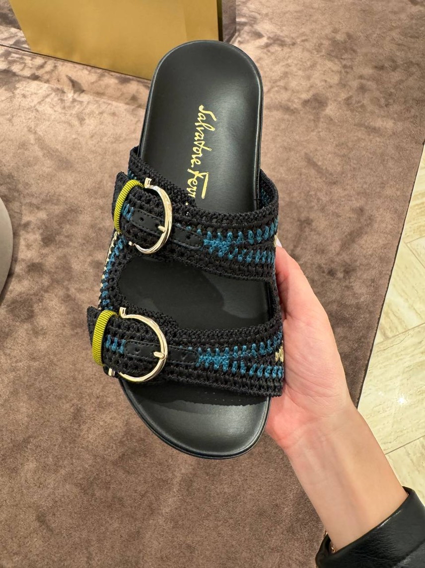 SALVATORE FERRAGAMO Slides side view - Women's luxury Shoes