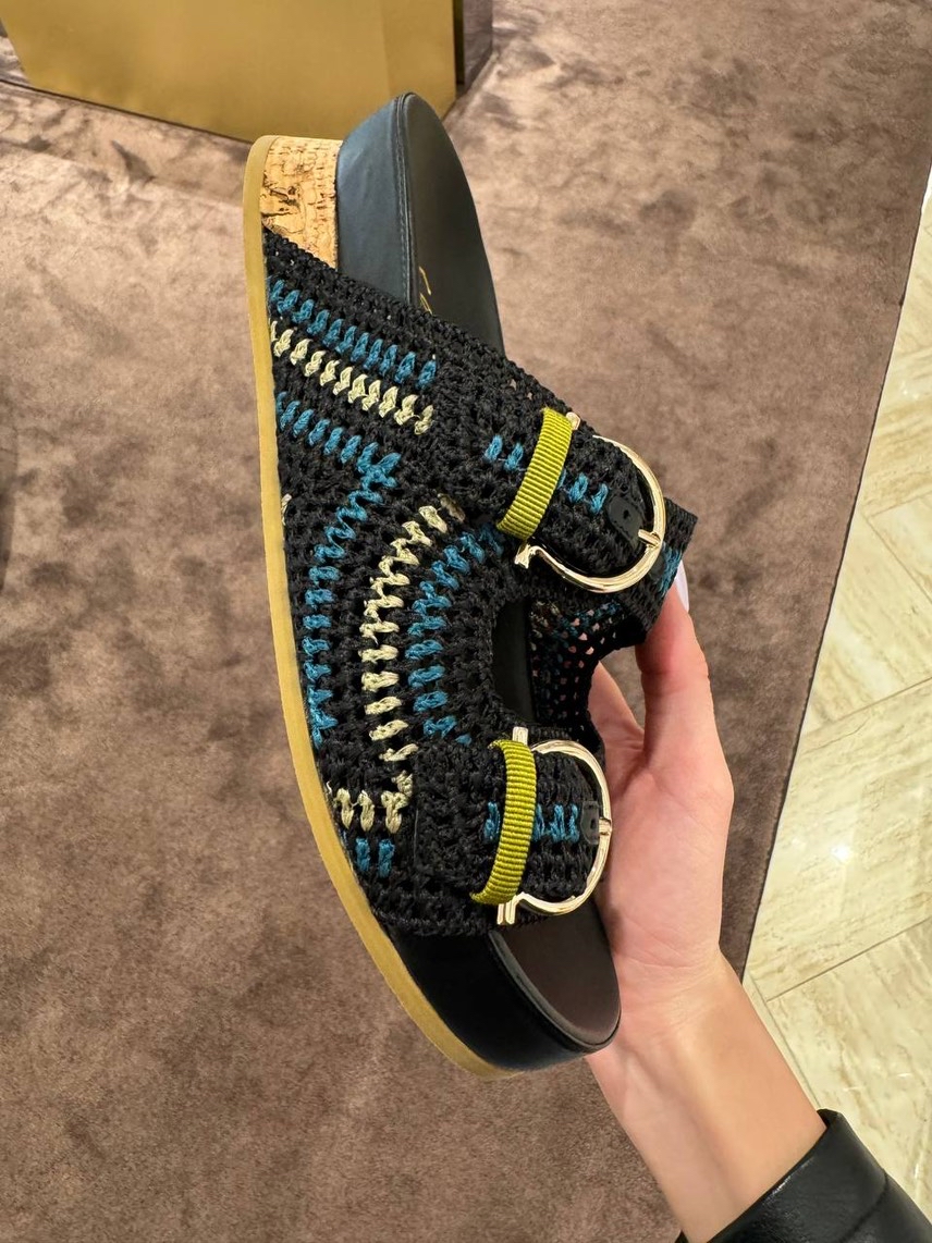 SALVATORE FERRAGAMO Slides front view - Women's luxury Shoes