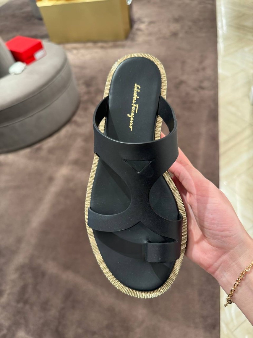 SALVATORE FERRAGAMO Slides side view - Women's luxury Shoes