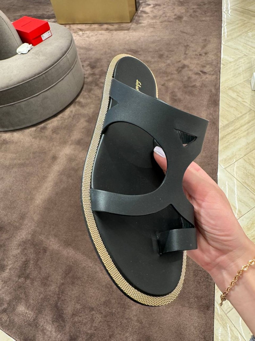 SALVATORE FERRAGAMO Slides front view - Women's luxury Shoes