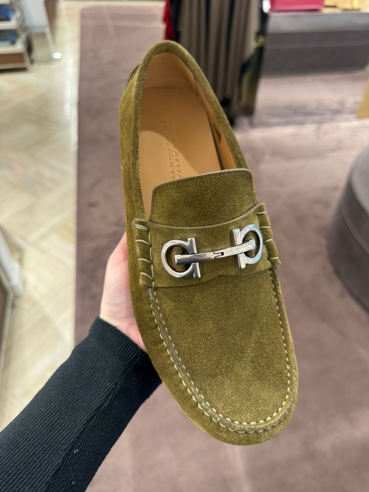 SALVATORE FERRAGAMO Moccasins side view - Men's luxury Shoes