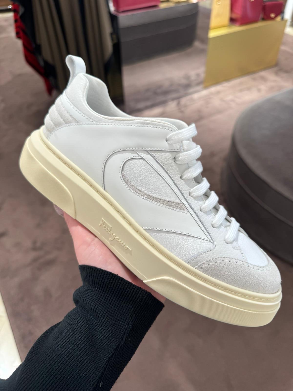 SALVATORE FERRAGAMO Sneakers front view - Men's luxury Shoes