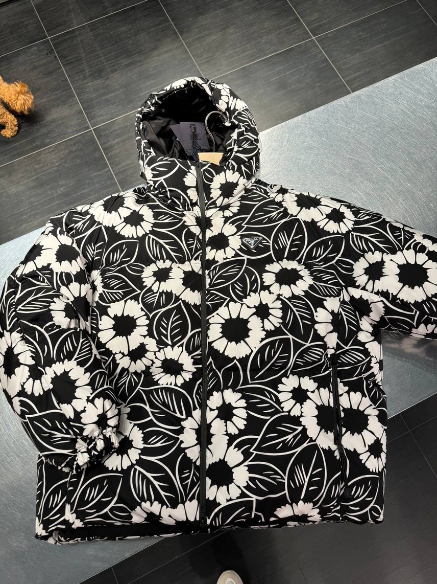 PRADA Down jacket side view - Women's luxury Clothes