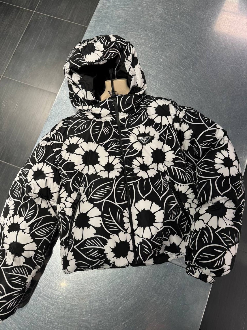 PRADA Down jacket front view - Women's luxury Clothes