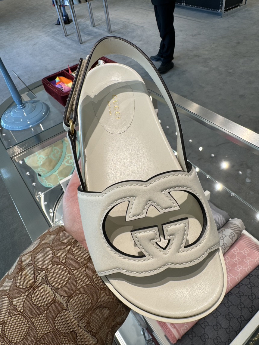 GUCCI Sandals side view - Women's luxury Shoes