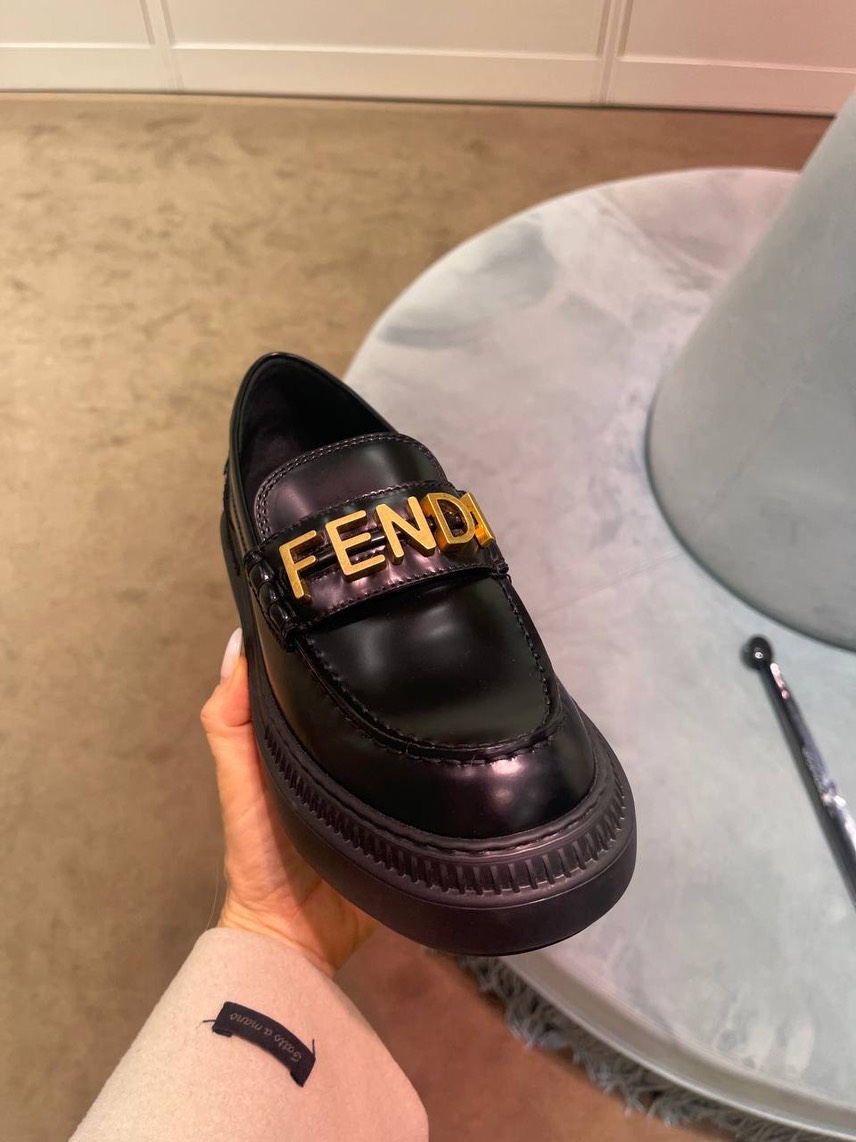 FENDI Moccasins side view - Women's luxury Shoes