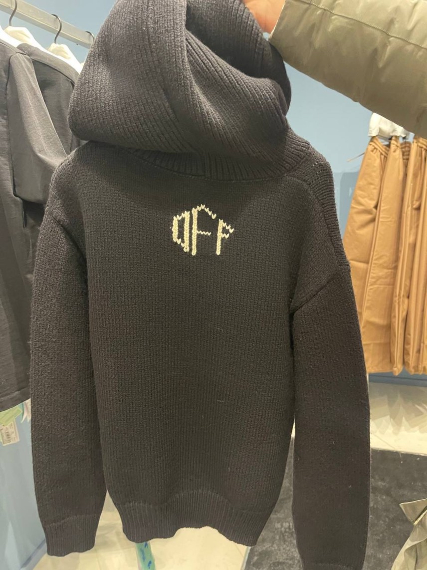 OFF-WHITE Hoodies side view - Women's luxury Clothes