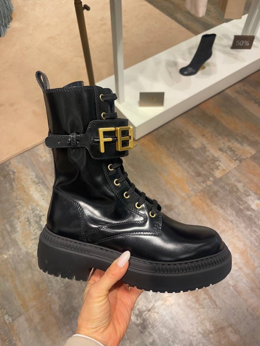 FENDI Boots side view - Women's luxury Shoes
