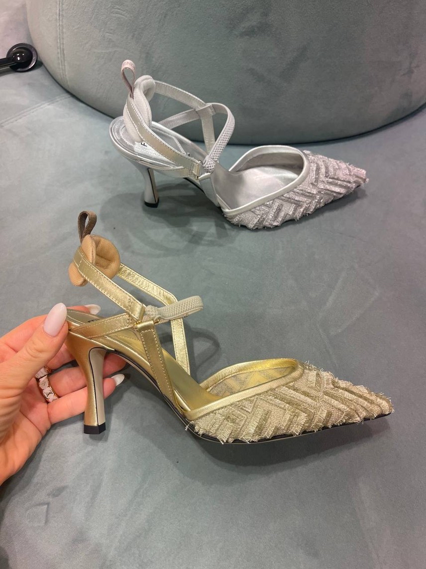 FENDI Sandals side view - Women's luxury Shoes