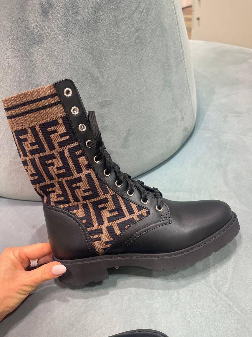 FENDI Boots side view - Women's luxury Shoes